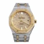 Audemars Piguet Royal Oak “Iced Out Yellow Gold” 15400SR.OO.1220SR.01 Premium Duplicate