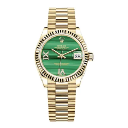 Rolex Datejust 126333 “Gold Green Dial” Signature Replica 1:1