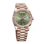 Rolex Day-Date 228235 “Everose Green Roman Dial” True to Original Copy - Image 2