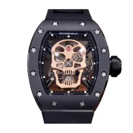 Richard Mille RM 52-01 Tourbillon “Skull” Rose Gold Luxury Clone Quality
