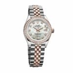 Rolex Lady-Datejust 279381RBR Everose Gold Sundust Diamond High-End Replica 1:1 - Image 2