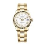 Rolex Datejust 278278 Yellow Gold Fluted Bezel Top Replica 1:1