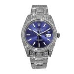Rolex Datejust 126300 “Iced Out Blue Dial” Premium Clone Edition