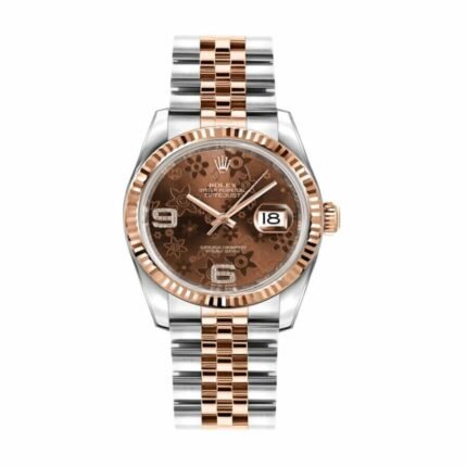 Rolex Datejust Chocolate Floral Dial 116231-0105 Ultra Clone 1:1