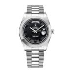 Rolex Day-Date 218206 “Black Dial” Supreme Replica Edition