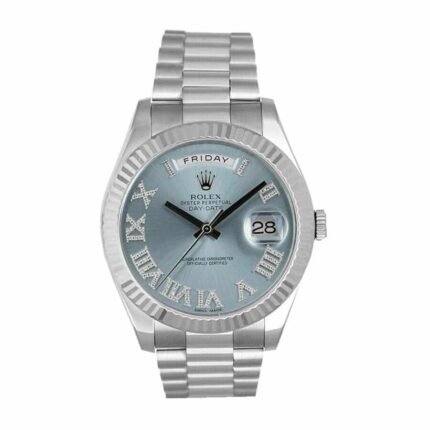 Rolex Day-Date II 218239 “Ice Blue Roman Dial” Masterpiece Replica